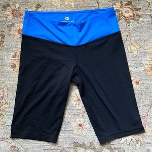 90 Degrees Color Block Biker Shorts